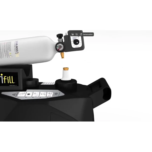 Ifill zuurstof vul station continu flow