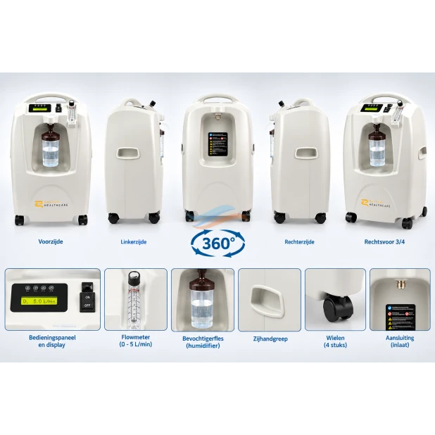 Rhythm Healthcare ZY-5AC – Zuurstofconcentrator (5 L/min)